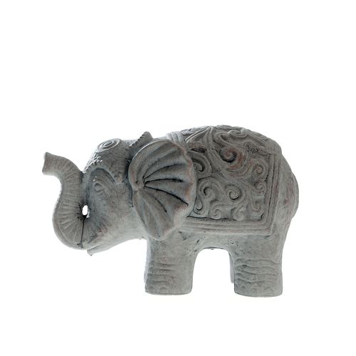 Statueta, elefant cu trompa in sus