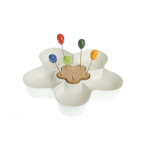 Bol ceramic, compartimentat