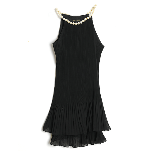 Rochie neagra, plisata m