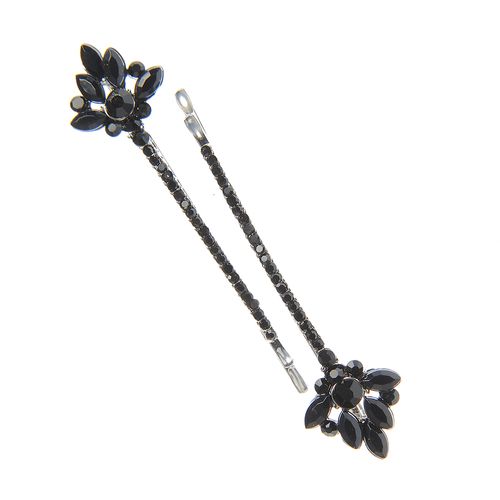 Set 2 agrafe negre, decorate - set 2 agrafe negre,decorate