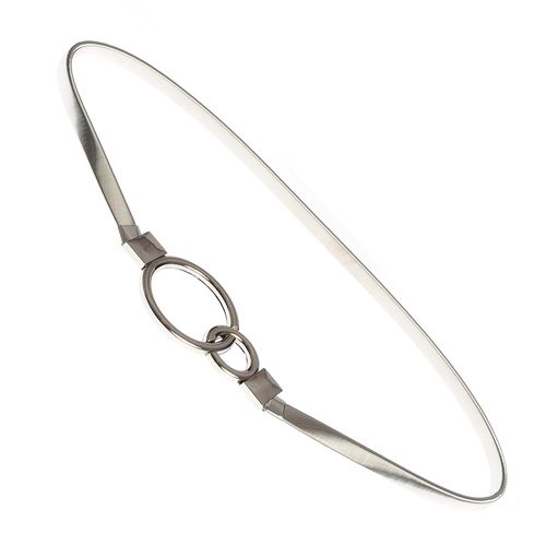 Curea metalica argintie