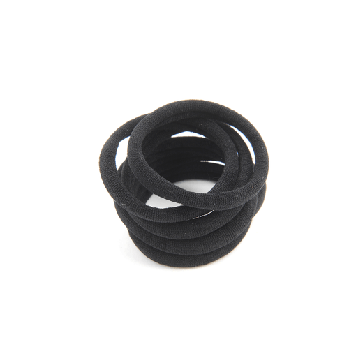 Set 6 elastice de par, negre
