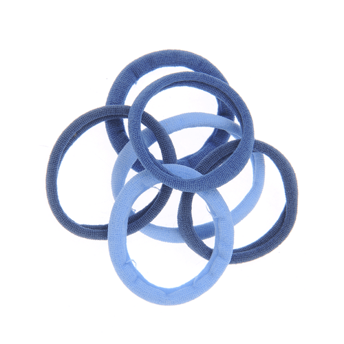 Set 6 elastice par, nuante albastre