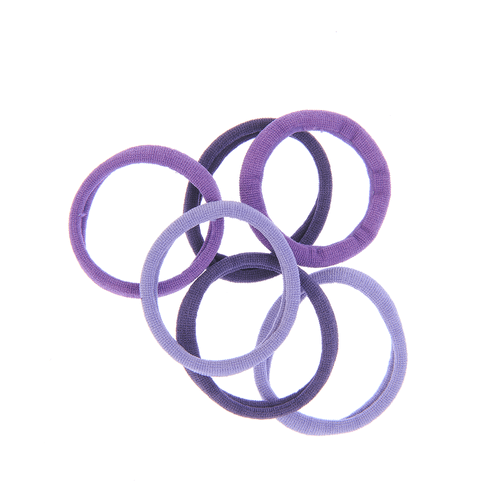 Set 6 elastice par, nuante mov
