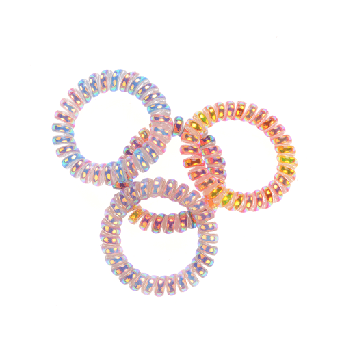 Set 4 elastice sidefate pentru par