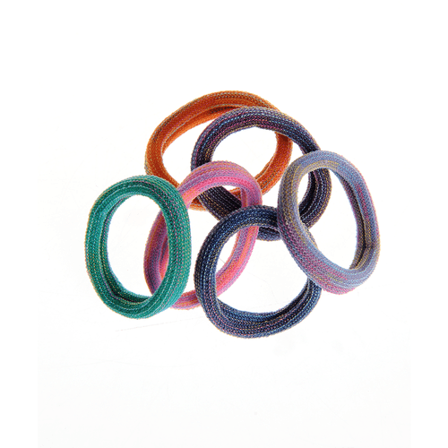 Set 6 elastice colorate pentru par