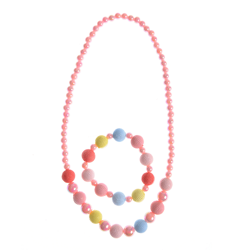 Set bijuterii roz, pentru fetite