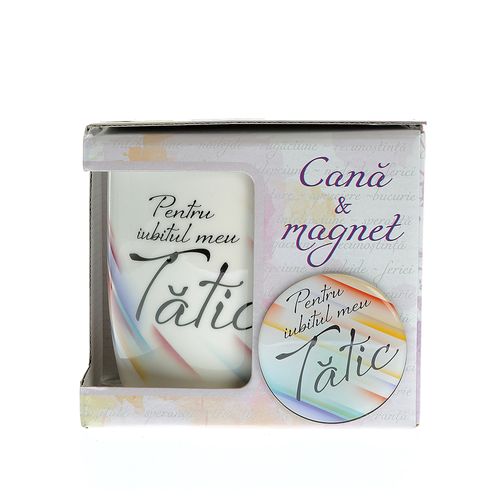 Cana si magnet, cadou pentru tata