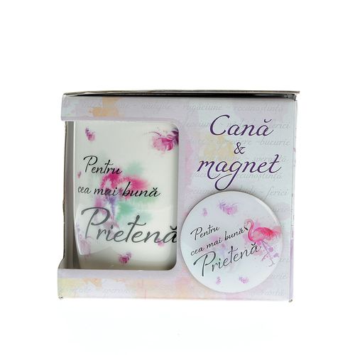 Cana si magnet, cadou pentru prietena