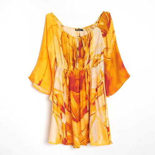 Rochie mini, culori calde