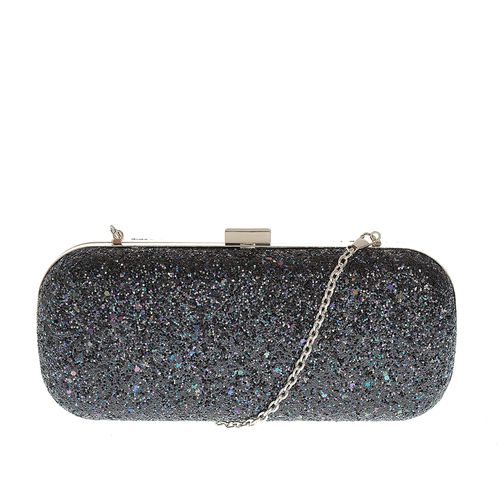 Geanta plic - Geanta clutch ovala, bleumarin