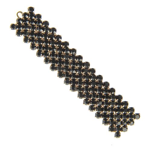 Agrafa eleganta, cu pietricele negre