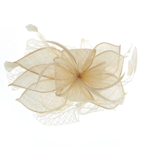 Agrafa- pieptan, floare bej