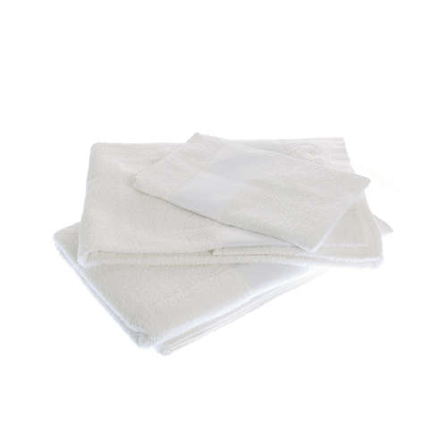 Set 3 prosoape albe, de baie
