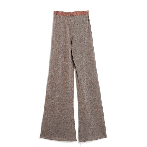 Pantaloni largi, cu insertii stralucitoare
