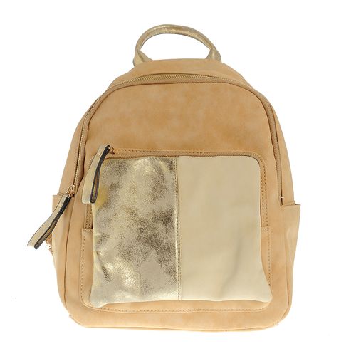 Rucsac cu buzunar auriu