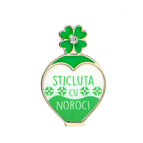 Brosa, sticluta cu noroc