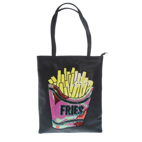 Geanta shopper, decor cu paiete