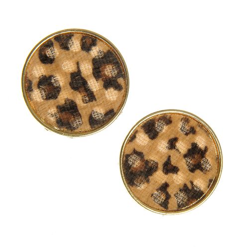 Cercei animal print, rotunzi
