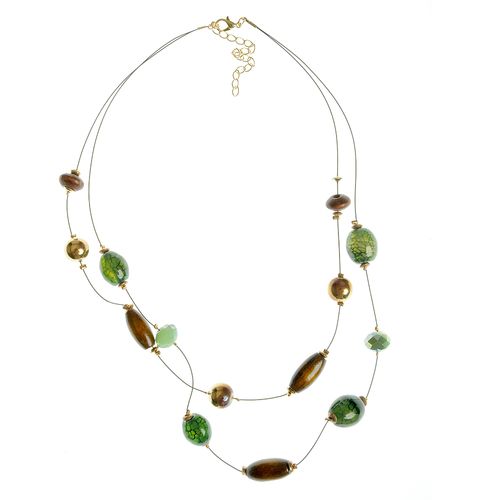 Colier elegant, cu margele fixe