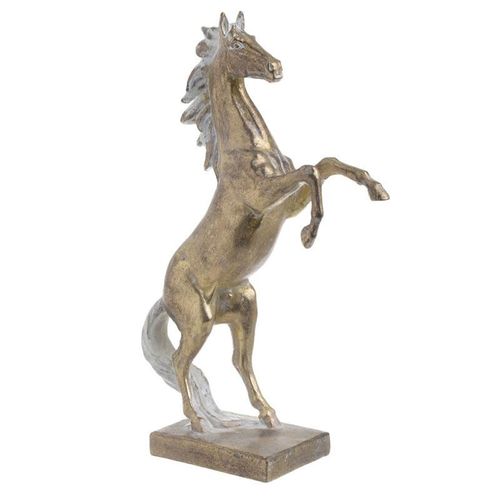 Statuie cal, auriu antichizat
