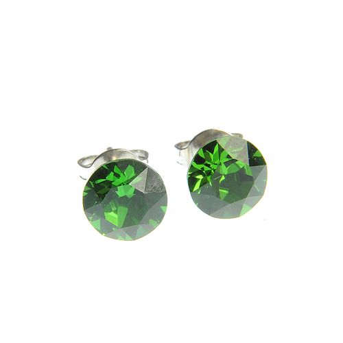 Cercei cu cristal swarovski verde