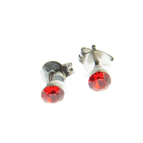 Cercei cu cristal swarovski rosu