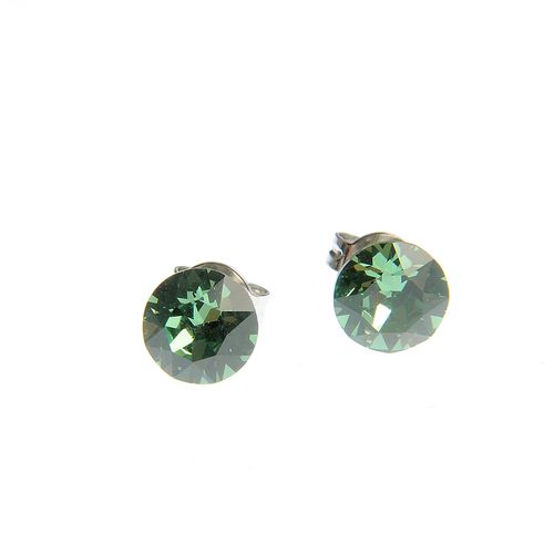 Cercei cu cristal swarovski verde deschis
