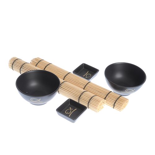 Set negru sushi