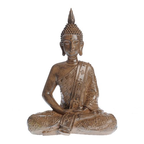 Statueta buddha, cu decor floral