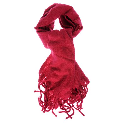 Sal fucsia confortabil cu franjuri