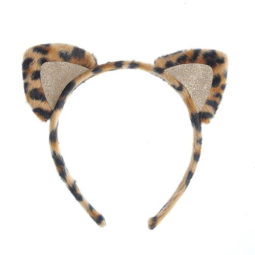 Bentita animal print, urechi sclipitoare