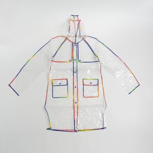 Pelerina ploaie transparenta, rainbow