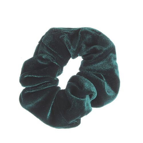 Scrunchie catifelat verde, tip vsco
