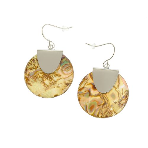 Cercei cu disc animal print