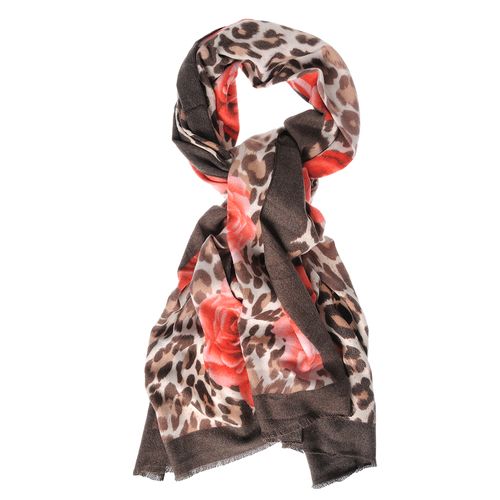 Sal cu flori si animal print
