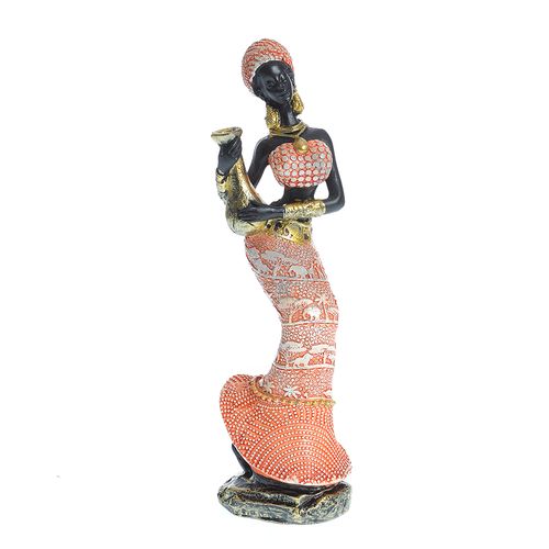 Statueta atractiva, silueta africana