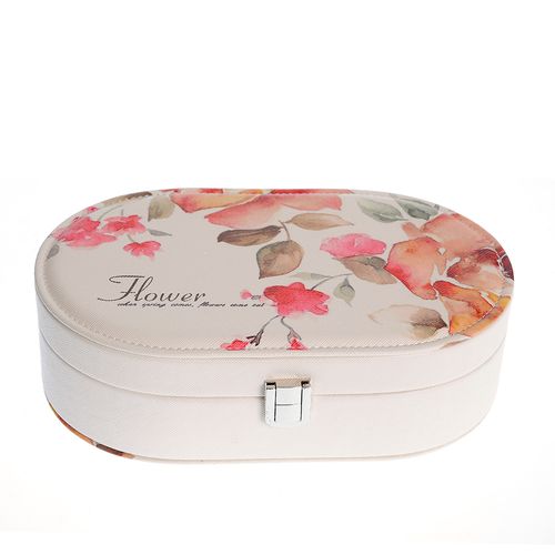 Cutie bijuterii, imprimeu floral