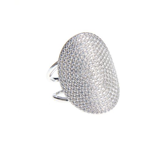 Inel argint, oval