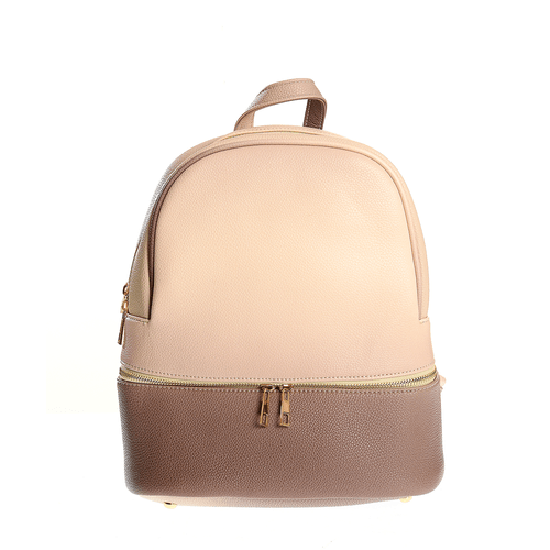 Rucsac cu fermoar bicolor