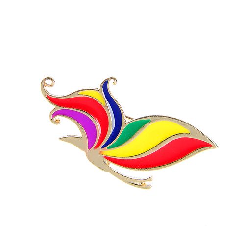 Brosa fluture auriu