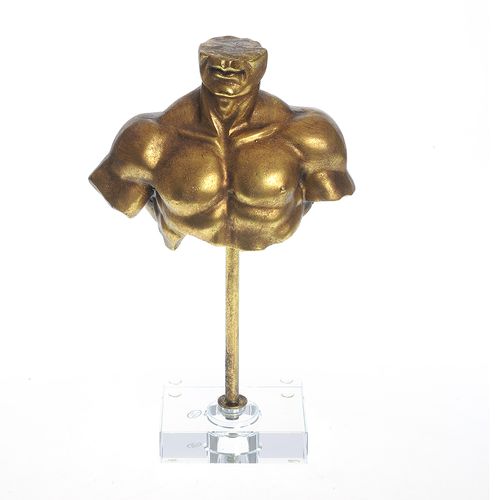 Statueta, bust auriu