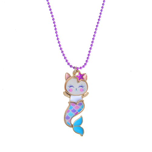 Colier copii, pisica-sirena