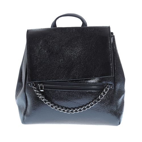 Rucsac negru, cu lant frontal