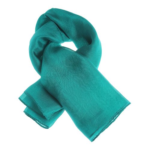 Esarfa patrata, matase verde
