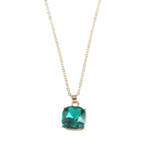 Colier cu cristal acrilic verde