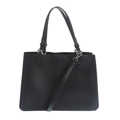Geanta office neagra, cu manere