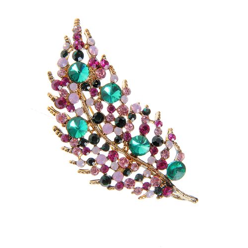 Brosa multicolora, model frunza