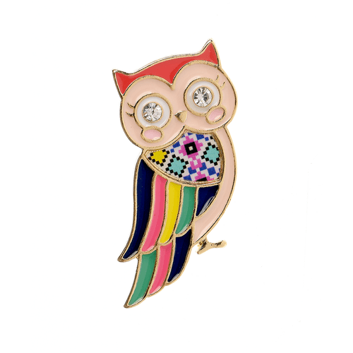 Brosa martisor bufnita curcubeu - brosa martisor bufnita curcubeu