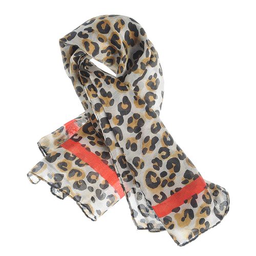 Esarfa matase patrata, animal print